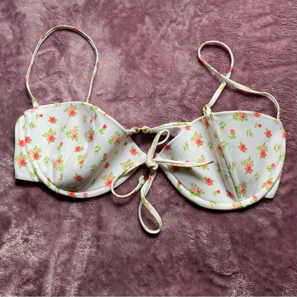 iloveloli floral bikin top XL - Picture 1 of 5